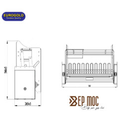 Giá bát nâng hạ EPV9090Pro Eurogold nan Oval 4