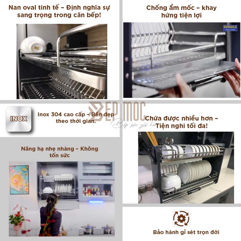 Giá bát nâng hạ EPV9090Pro Eurogold nan Oval 6