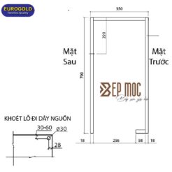 Giá bát nâng hạ điện EMP800 Eurogold inox 304 5