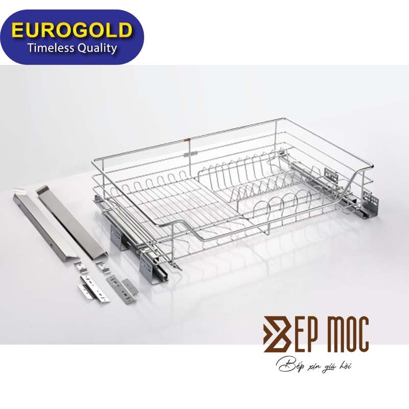 Giá xoong nồi bát đĩa inox 304 nan tròn EG30490 Eurogold 1