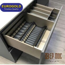 Giá xoong nồi bát đĩa nhôm màu trắng EUM6090 Eurogold 1