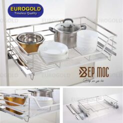 Giá xoong nồi inox 304 gắn cánh âm tủ EP60B Eurogold 3