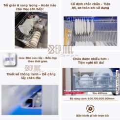 Giá xoong nồi inox 304 nan Oval EPV5060F Eurogold 4