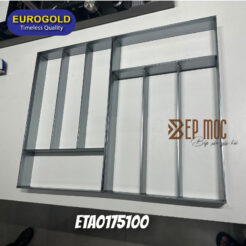 Khay chia thìa nĩa nhôm phay xước ETA0175100 Eurogold 1