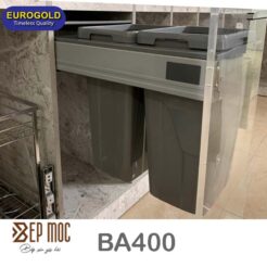 Thùng rác âm tủ giảm chấn cao cấp BA400 Eurogold 1