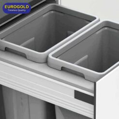 Thùng rác âm tủ giảm chấn cao cấp BA400 Eurogold 2