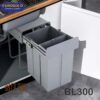 Thùng rác gắn cánh âm tủ BL300 Eurogold 1