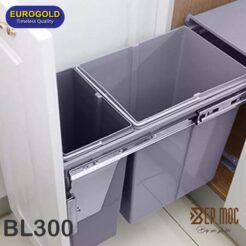 Thùng rác gắn cánh âm tủ BL300 Eurogold 2