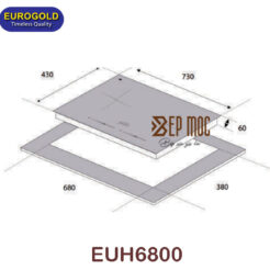 Bếp từ đôi EUH6800 Eurogold 2