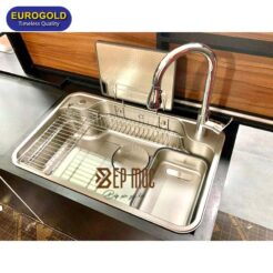 Chậu rửa bát 1 hố chống xước EUC88050EB Eurogold 2