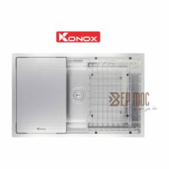 Chậu rửa bát 1 hố chống xước Konox KN7044SU Dekor 1