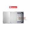 Chậu rửa bát 1 hố chống xước Konox KN7644SU Dekor 1