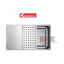 Chậu rửa bát 1 hố chống xước Konox KN7644SU Dekor 1