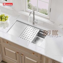 Chậu rửa bát 1 hố chống xước Konox KN7644SU Dekor 4