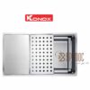 Chậu rửa bát 1 hố chống xước Konox KN8644SU Dekor 1
