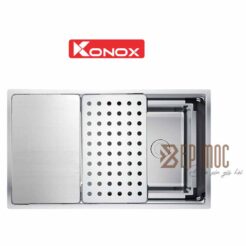 Chậu rửa bát 1 hố chống xước Konox KN8644SU Dekor 1