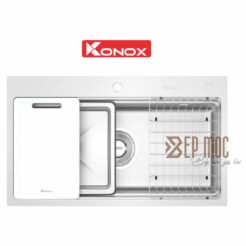 Chậu rửa bát 1 hố chống xước Konox KN8751TS Dekor 1