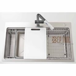 Chậu rửa bát 1 hố chống xước Konox KN8751TS Dekor 3