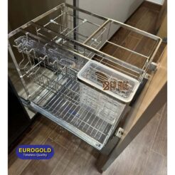Giá dao thớt ERO2040 nan vuông inox bóng Eurogold 1