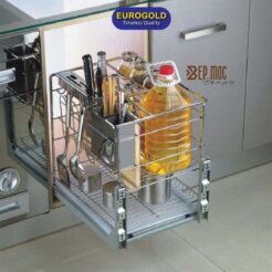 Giá dao thớt ERO2040 nan vuông inox bóng Eurogold 2