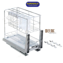 Giá dao thớt ERO2040 nan vuông inox bóng Eurogold 4