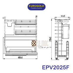 Giá dao thớt inox 304 nan Oval EPV2030F 2