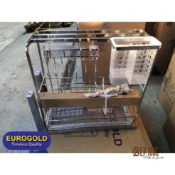 Giá dao thớt inox mờ 304 nan dẹt EP20 Eurogold 1