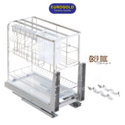 Giá dao thớt inox mờ 304 nan dẹt EP20 Eurogold 4