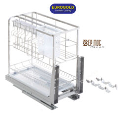 Giá dao thớt inox mờ 304 nan dẹt EP40 Eurogold 3