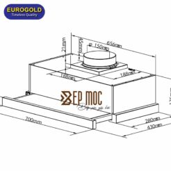 Máy hút mùi EUH01170PRO Eurogold 2