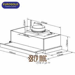 Máy hút mùi EUH01270PRO Eurogold 2