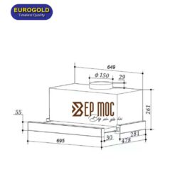 Máy hút mùi EUH02370B Eurogold 3