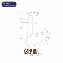 Máy hút mùi kính vát EUH2870VM Eurogold 2