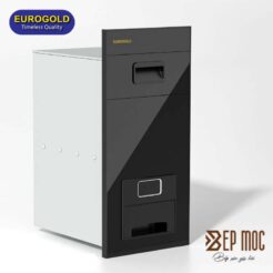 Thùng gạo gương nút nhấn màu đen GC300B Eurogold