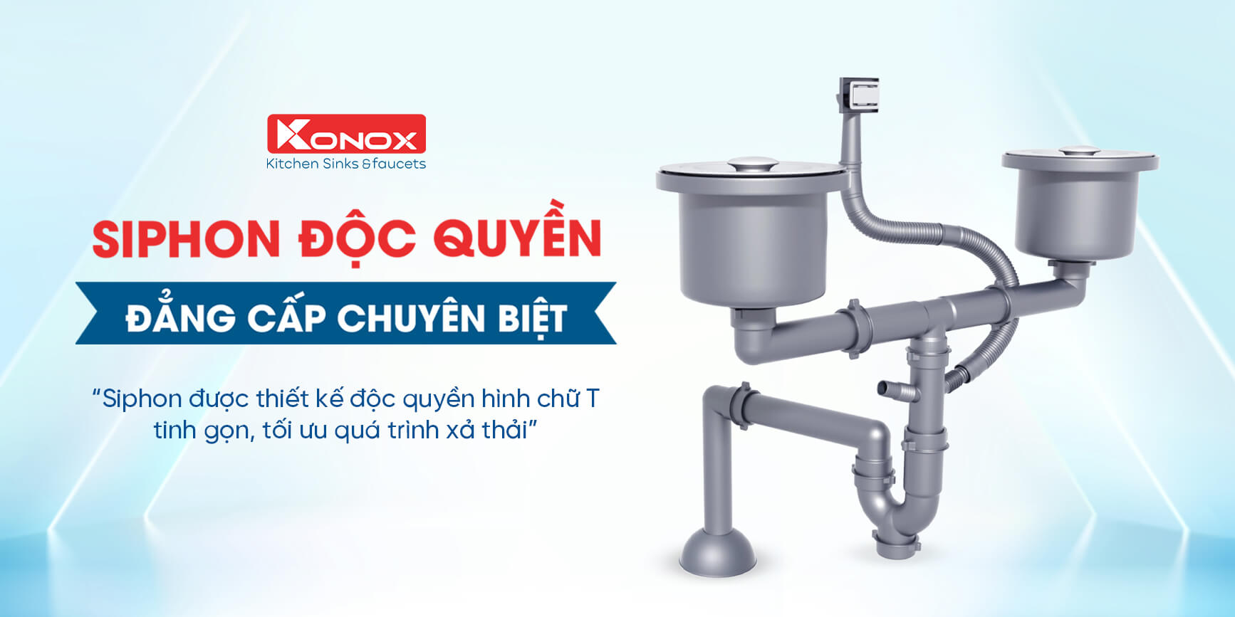 Chậu rửa bát Konox 16
