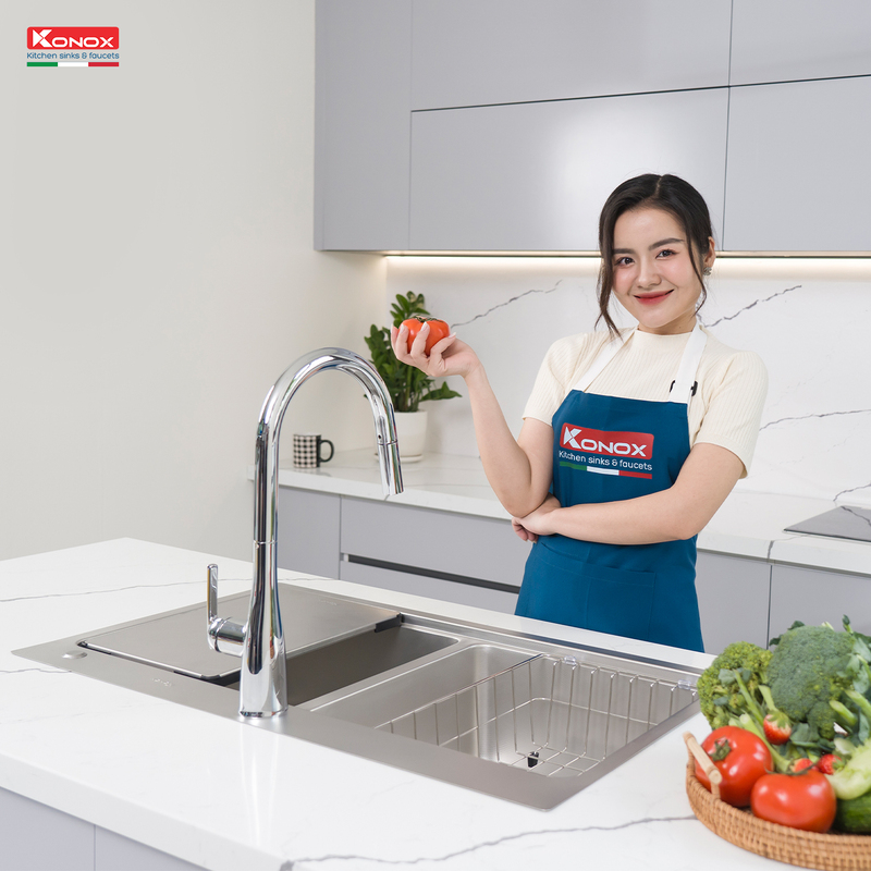 Banner chậu rửa bát (chậu 2 hố)
