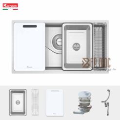 Chậu rửa bát chống xước phong cách Nhật TARI 8748SR 2