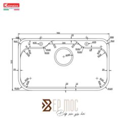 Chậu rửa bát phong cách Nhật bề mặt mịn Tari 9051SM 4