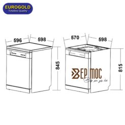 Máy rửa bát EUW85TL16BV Eurogold 3