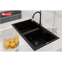 Vòi rửa bát dây rút Curva Black 4