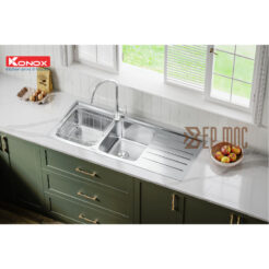 Vòi rửa bát dây rút Curva Chrome 4