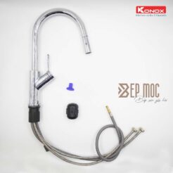 Vòi rửa bát dây rút Ponte Chrome 3