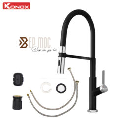 Vòi rửa bát thân mềm Tema Black 2
