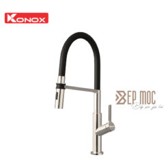 Vòi rửa bát thân mềm Tema Nickel