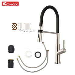 Vòi rửa bát thân mềm Tema Nickel 2