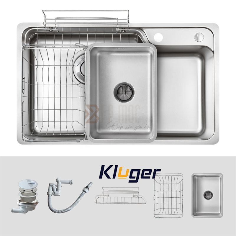 phụ kiện chậu rửa bát Kluger KH8048SL Plus